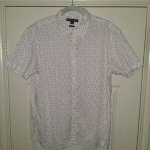 Michael Kors Slim Fit Short Sleeve Button Up Shirt Men's sz XL.
